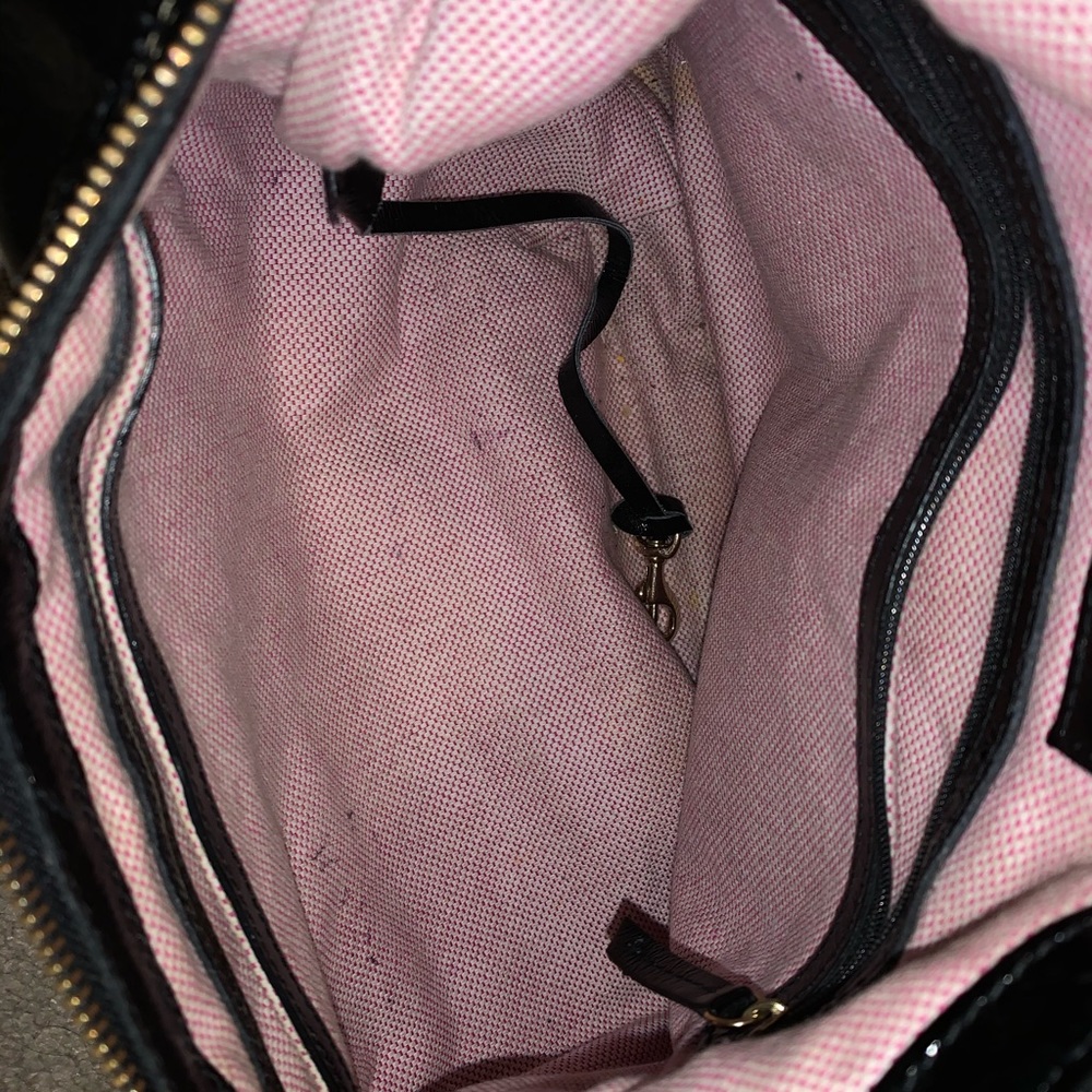 Dooney and Bourke black patent leather hobo - Picture 7 of 7